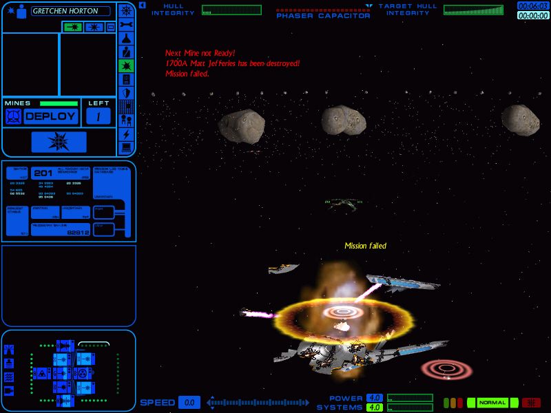 Star Trek: Starfleet Command - Orion Pirates (Windows) screenshot: Enterprise exploded.