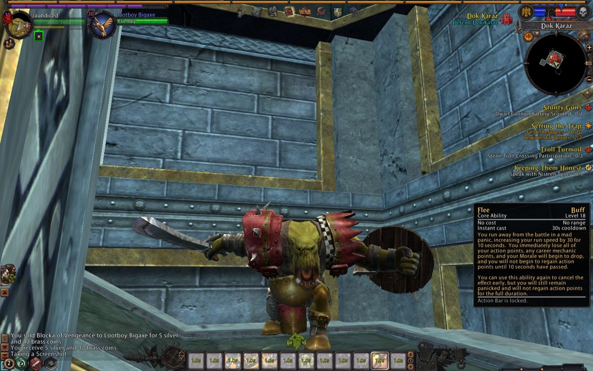 Warhammer Online: Age of Reckoning (Windows) screenshot: WAAAAAHHHH!