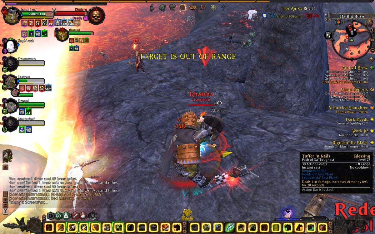 Warhammer Online: Age of Reckoning (Windows) screenshot: Another shot of my Black Orc, the most grossly overpowered class, ever, especially in PvP.