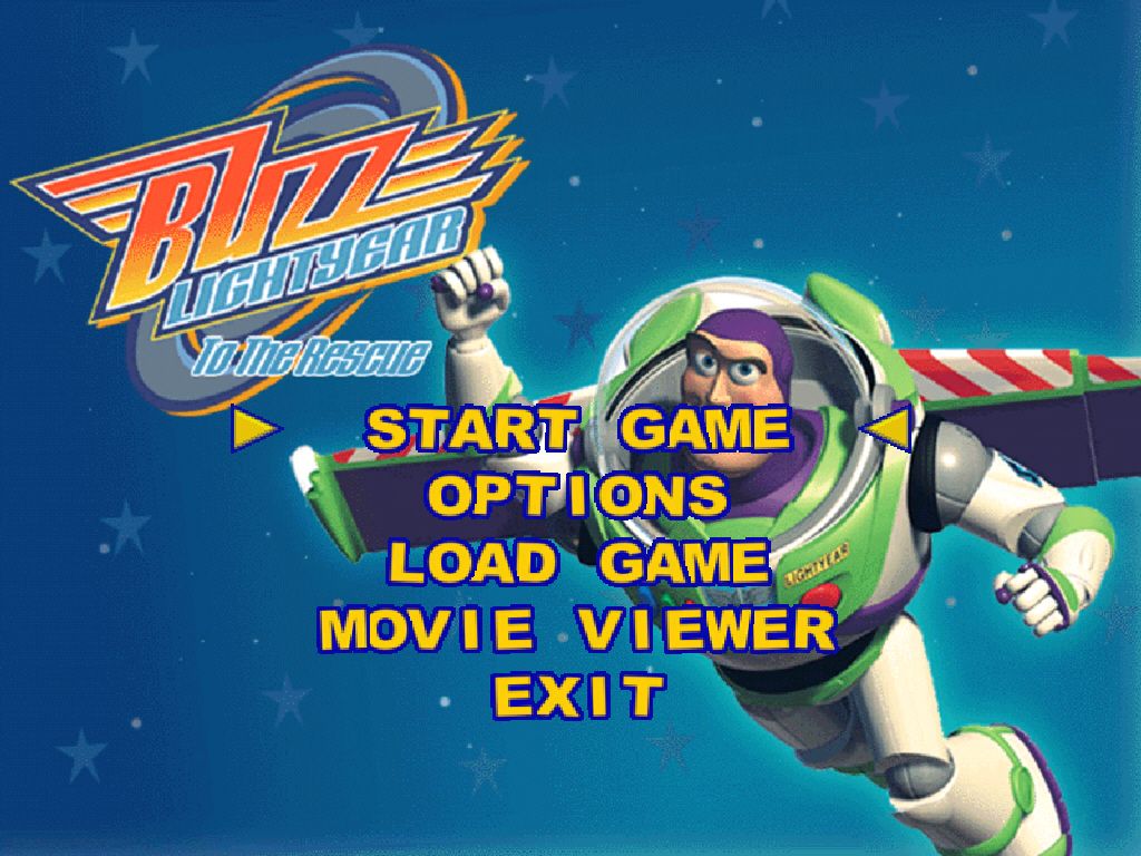 Disney•Pixar Toy Story 2: Buzz Lightyear to the Rescue! (Windows) screenshot: Main menu.