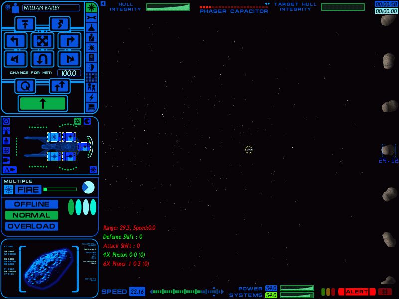 Star Trek: Starfleet Command - Orion Pirates (Windows) screenshot: Enterprise from far far away.