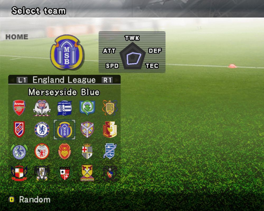 World Soccer: Winning Eleven 9 (Windows) screenshot: Team selection