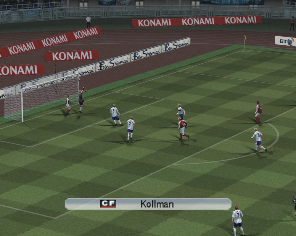 World Soccer: Winning Eleven 9 (Windows) screenshot: It's not a goal.