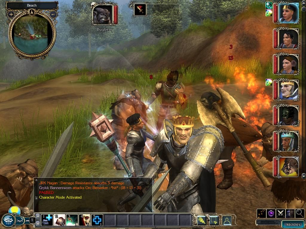 Neverwinter Nights 2: Storm of Zehir (Windows) screenshot: Half orc paladin? Why not!