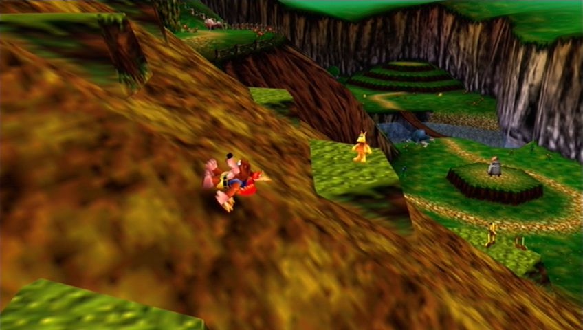 Banjo-Kazooie (Xbox 360) screenshot: Items can be found all over the world, even up the mountains!