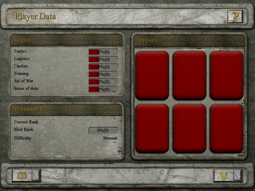 Talvisota: Icy Hell (Windows) screenshot: Player's data