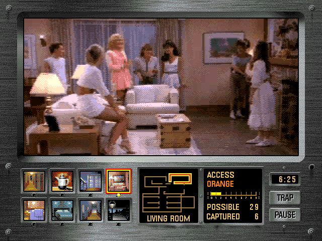 Night Trap (Macintosh) screenshot: Protect those girls from whatever happened to the last ones.