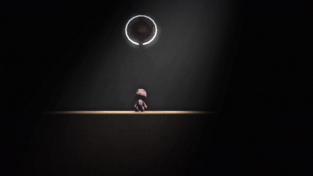 LittleBigPlanet (PlayStation 3) screenshot: Introducing the Sackboy. Aww, bless.