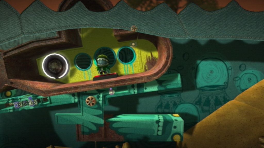 LittleBigPlanet (PlayStation 3) screenshot: Taking a submarine into the next world
