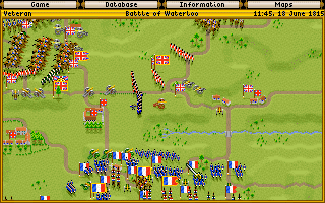 Fields of Glory (DOS) screenshot: Battle of Waterloo
