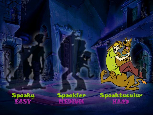 Scooby-Doo!: Phantom of the Knight (Windows) screenshot: Difficulty selection