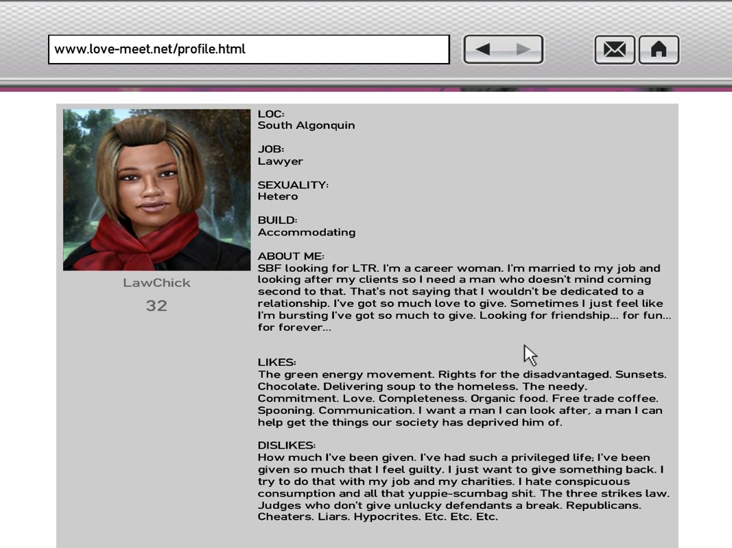 Grand Theft Auto IV (Windows) screenshot: Searching for a date.