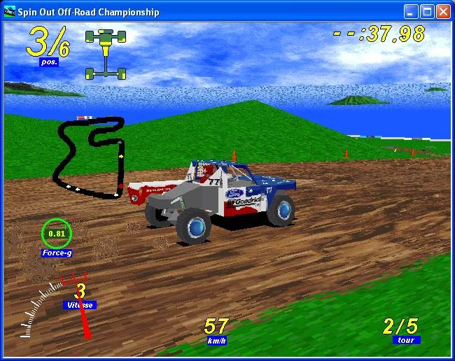 SODA Off-Road Racing (Windows) screenshot: Replay Screen