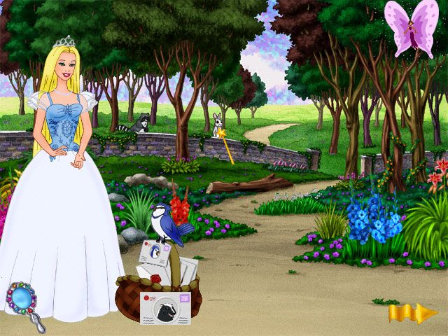 Barbie as Princess Bride (Windows) screenshot: Invitation delivery game