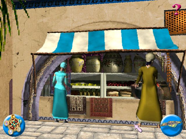 Barbie Magic Genie Bottle (Windows) screenshot: People at a bazaar