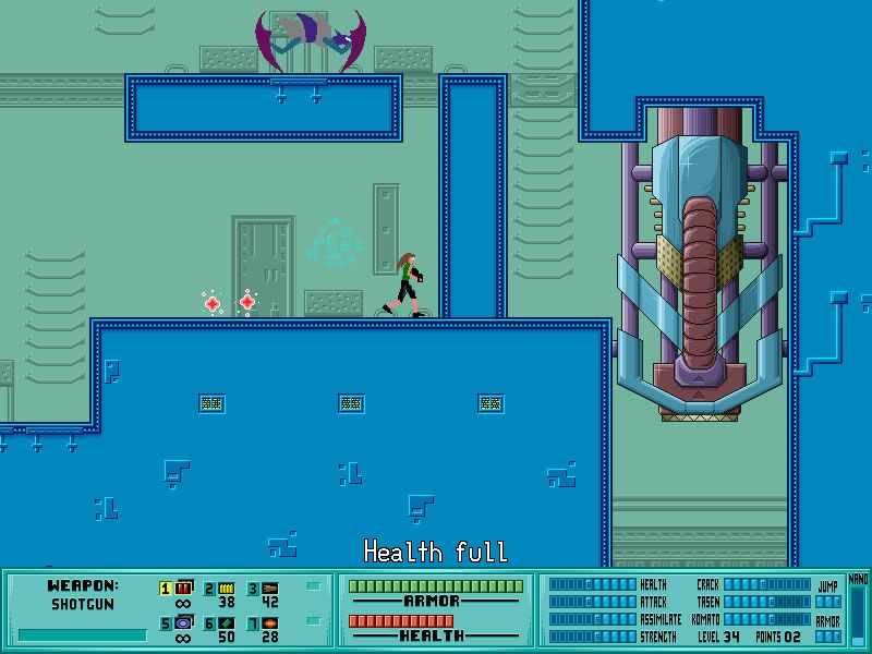 Iji (Windows) screenshot: This is one of the weapons able to launch an Alpha Strike.