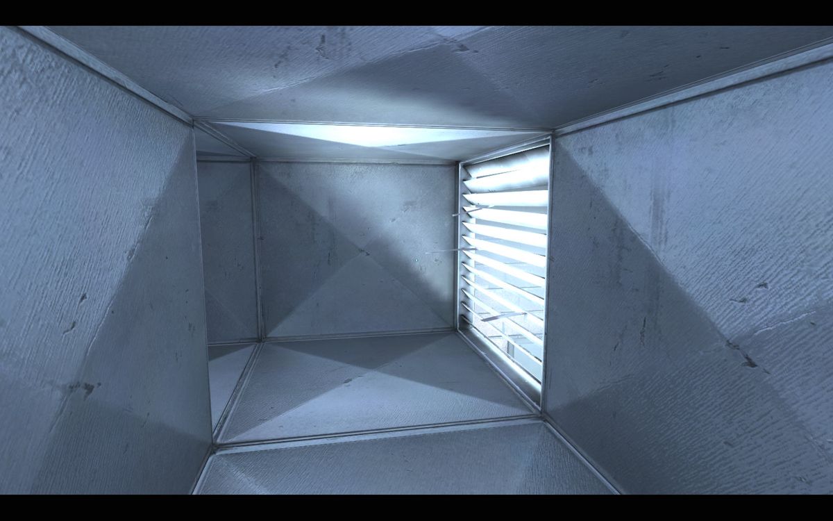 Mirror's Edge (Windows) screenshot: Inside an air shaft