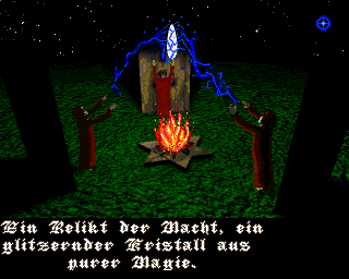 Jaktar: Der Elfenstein (Amiga) screenshot: Intro - They created a magical key in the form of glittering crystal