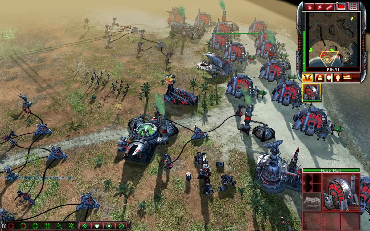 Command & Conquer 3: Kane's Wrath (Windows) screenshot: Energy is what you'll need the most to properly defend your base.