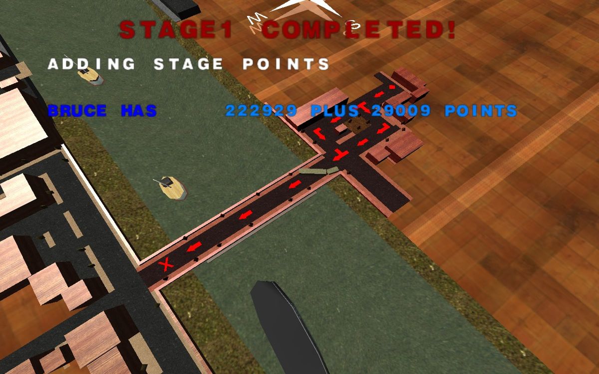 The Rage (Windows) screenshot: Stage Completed!