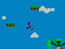 Sonic the Hedgehog Chaos (SEGA Master System) screenshot: Midair