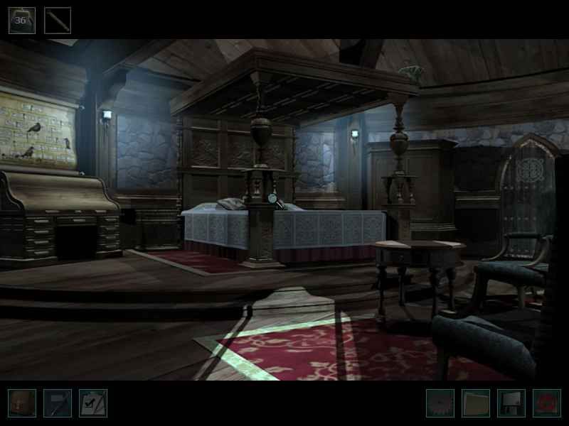 Nancy Drew: The Haunting of Castle Malloy (Windows) screenshot: Room in the tower.