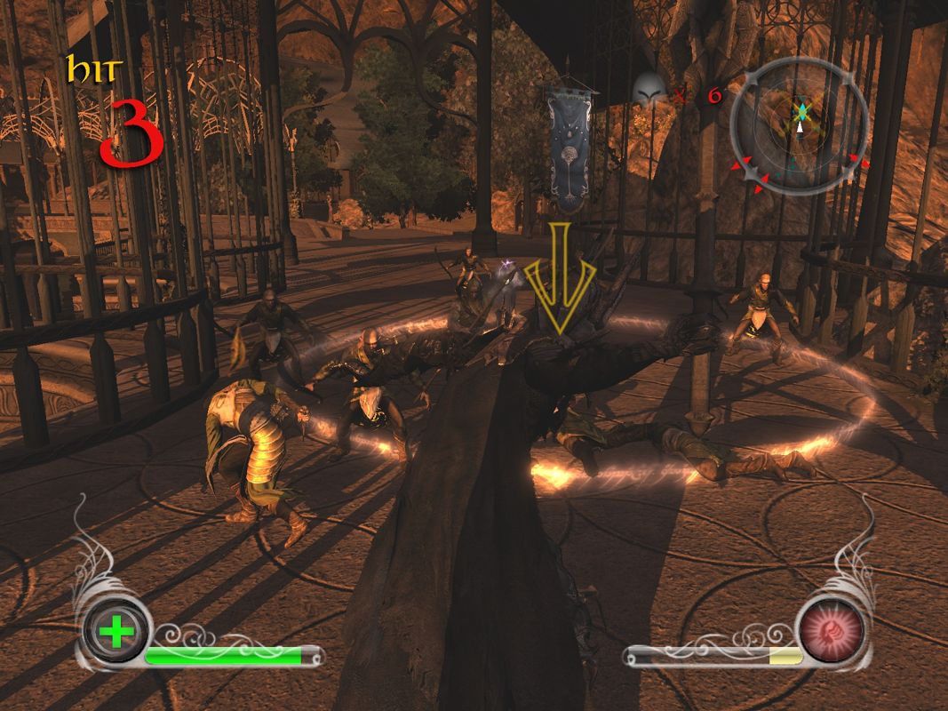 The Lord of the Rings: Conquest (Windows) screenshot: Sauron himself decides to join the fight. But frankly, he can't really fight.