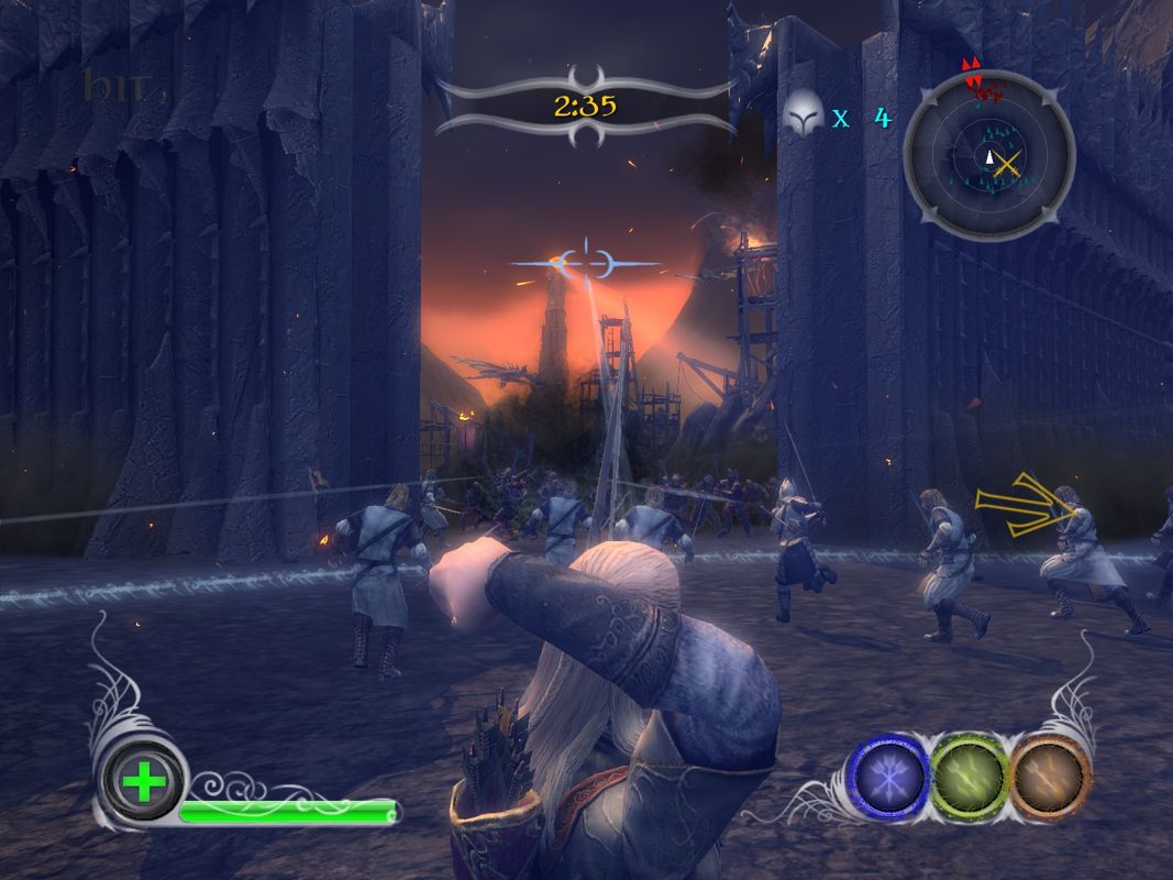 The Lord of the Rings: Conquest (Windows) screenshot: The Black Gate opens and the final battle begins.