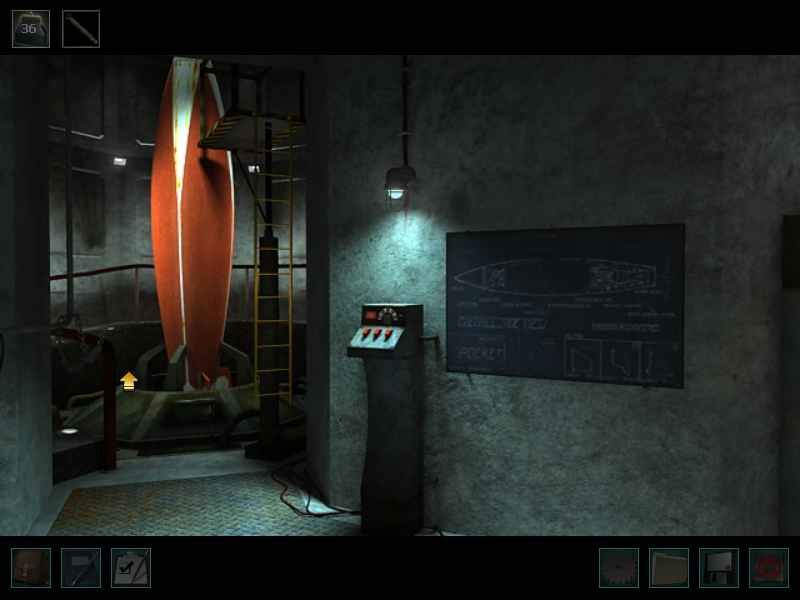 Nancy Drew: The Haunting of Castle Malloy (Windows) screenshot: The rocket is ready to launch.