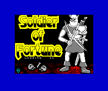 Soldier of Fortune (ZX Spectrum) screenshot: Loading screen
