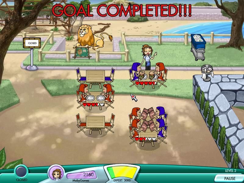 Diner Dash: Hometown Hero (Windows) screenshot: I reached my goal.