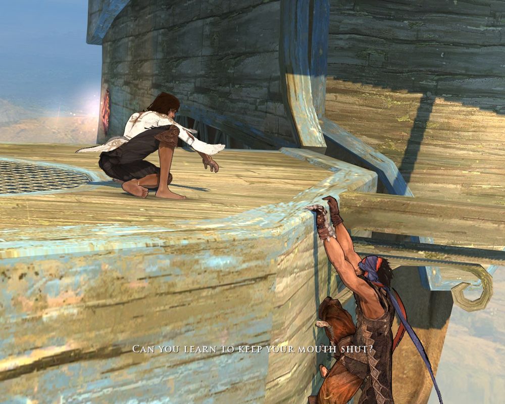 Prince of Persia (Windows) screenshot: After long jump...