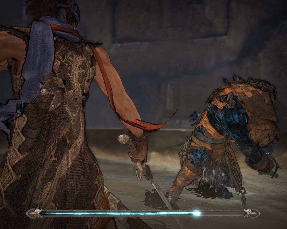 Prince of Persia (Windows) screenshot: Fighting the Hunter Boss.