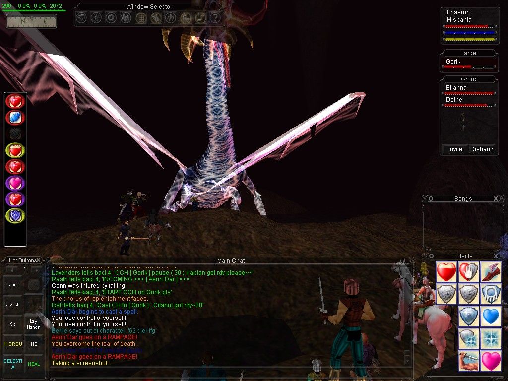EverQuest: The Scars of Velious (Windows) screenshot: Aerin Dar, the Ghost Dragon is ready to fight.