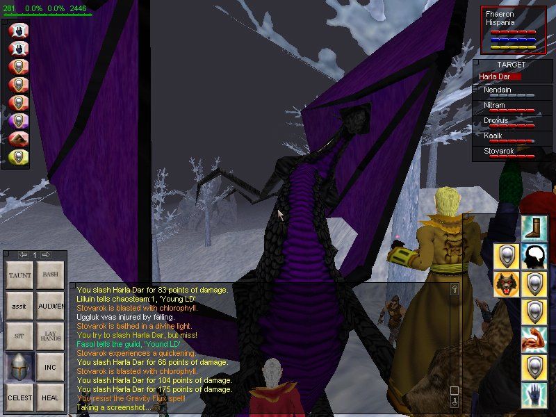 EverQuest: The Scars of Velious (Windows) screenshot: Harla dar, another roamer Dragon on the lands of Velious