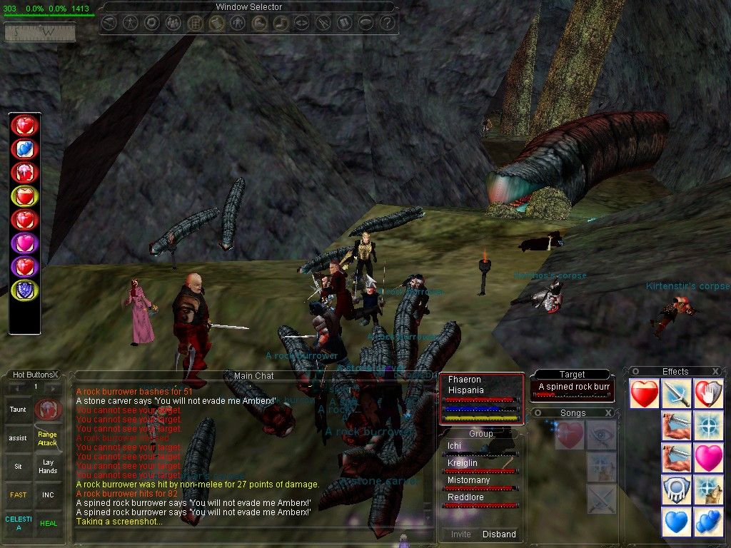 EverQuest: The Shadows of Luclin (Windows) screenshot: Hard fight in The Deep