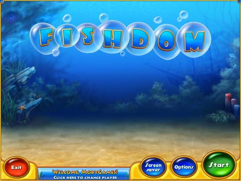 Fishdom (Windows) screenshot: Main menu