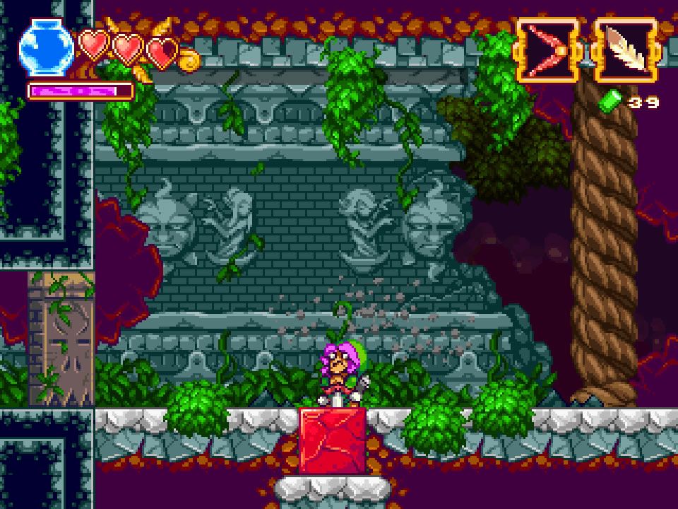 The Legend of Princess (Windows) screenshot: I got my sword stuck in this stone.