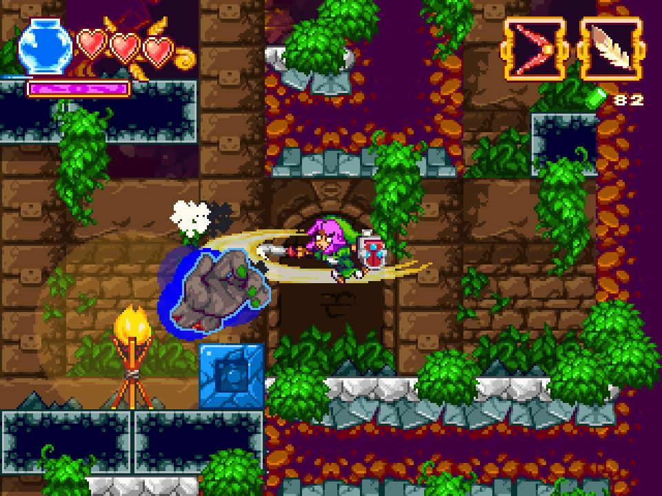 The Legend of Princess (Windows) screenshot: Get your hand off my box!