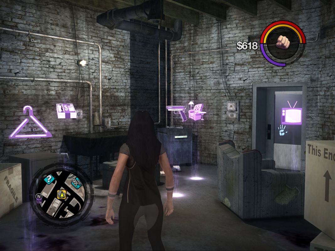 Saints Row 2 (Windows) screenshot: Your first, yet to be upgraded home