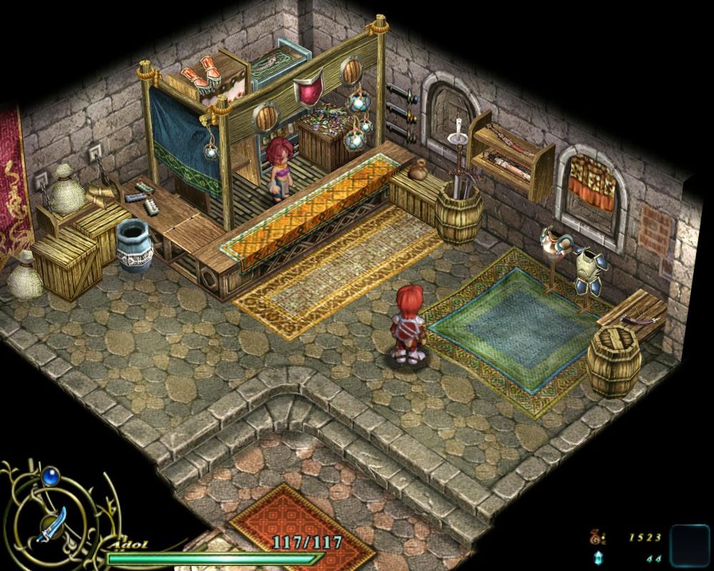 Ys VI: The Ark of Napishtim (Windows) screenshot: At Rose's shop