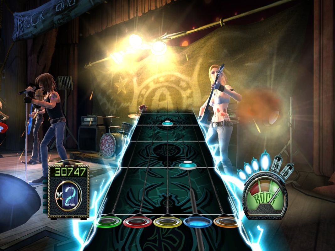 Guitar Hero: Aerosmith (Windows) screenshot: Star Power activated