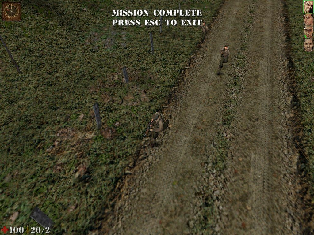 Deadly Dozen (Windows) screenshot: Mission complete