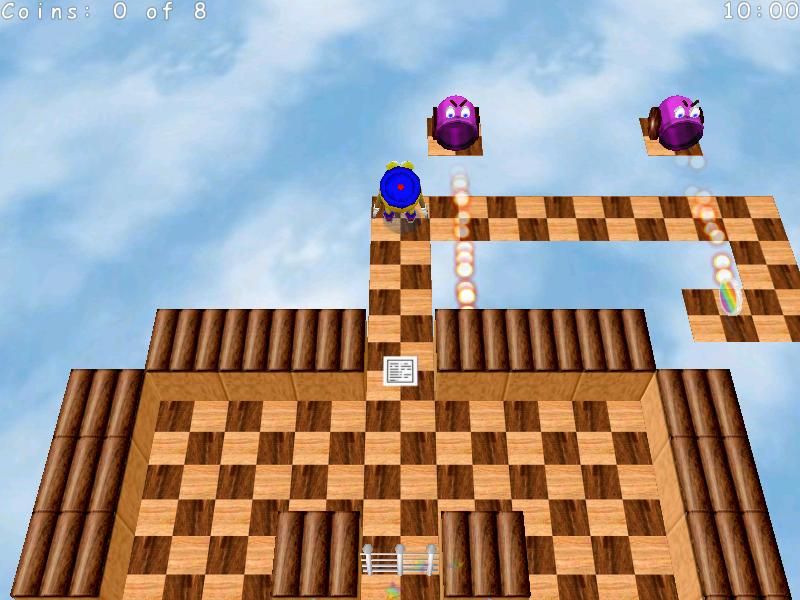 Wonderland (Windows) screenshot: Watch out for Scouge, the cannon. Time your movements.