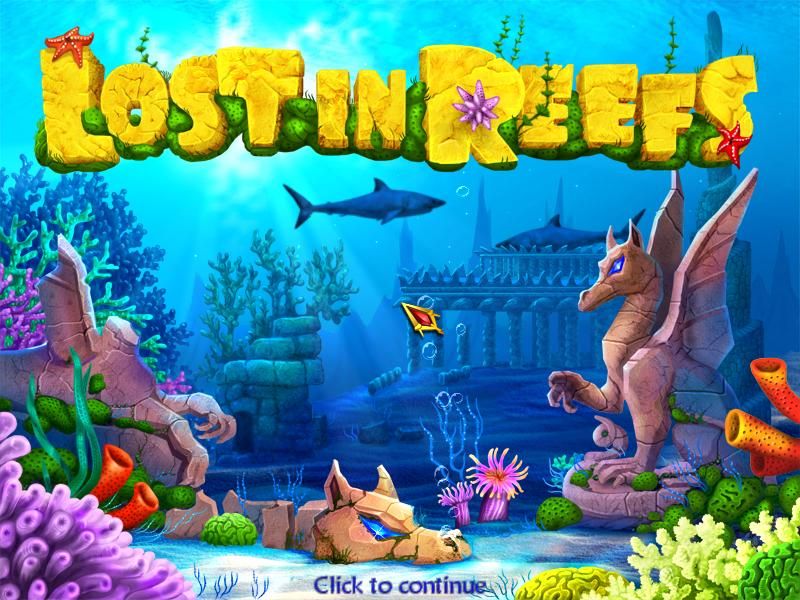 Lost in Reefs (Windows) screenshot: Title screen