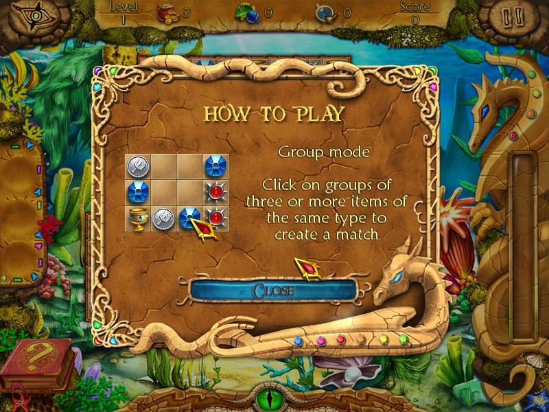 Lost in Reefs (Windows) screenshot: How to play in Group mode.