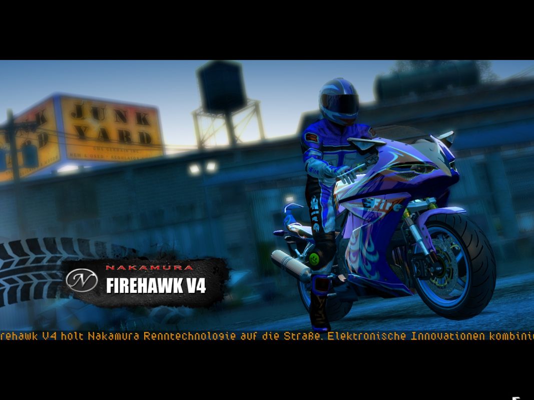 Burnout: Paradise - The Ultimate Box (Windows) screenshot: The new babies: motorcycles