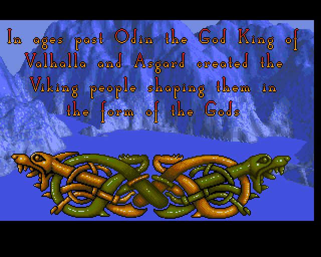 Heimdall (Amiga) screenshot: Introduction: Storyline told