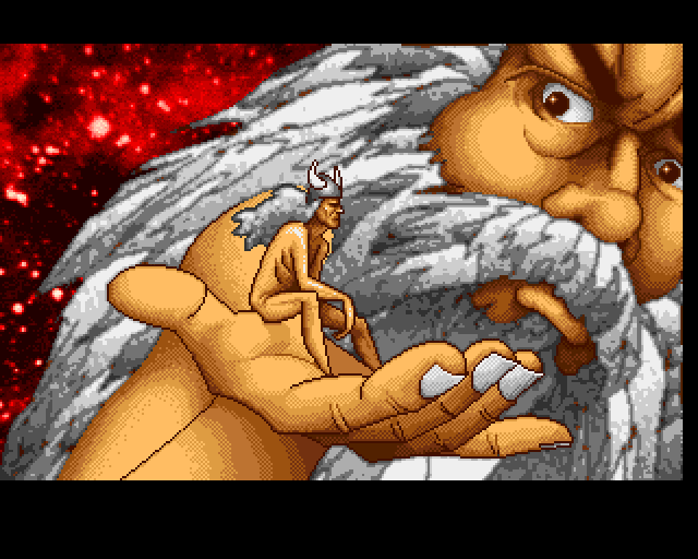Heimdall (Amiga) screenshot: Introduction: God and man talking