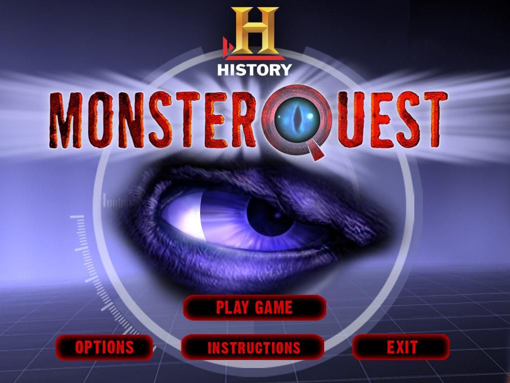 MonsterQuest (Windows) screenshot: Title screen and main menu